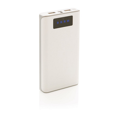 XD COLLECTION Powerbank mit Display, 10.000 mAh, weiß XD COLLECTION Powerbank mit Display, 10.000 mAh, weiß