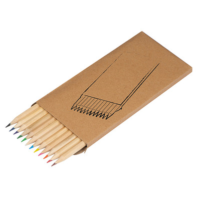 12-teiliges Bunststiftset, beige