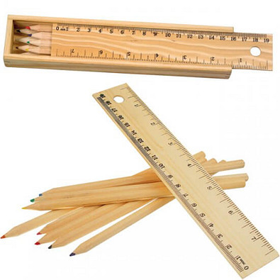 Holz-Zeichenbox, braun