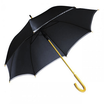 Reflektor-Stockschirm, schwarz