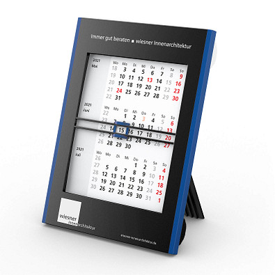 geiger notes 2-Jahres-Tisch-Drehkalender 2021, schwarz/blau geiger notes 2-Jahres-Tisch-Drehkalender 2021, schwarz/blau