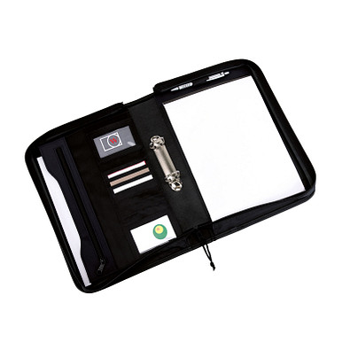 2-Ring-Dokumentenmappe AVANTI RING im DIN-A4-Format,blau, schwarz