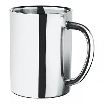 Isolierbecher, 400 ml, silber-glänzend