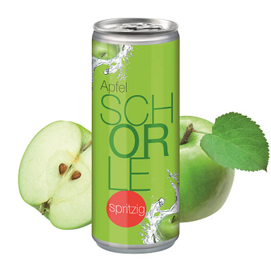 250 ml Apfelschorle "Spritzig" - Body Label 250 ml Apfelschorle "Spritzig" - Body Label