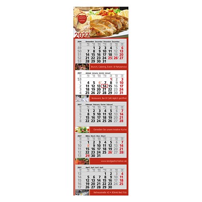 5-Monats-Block-Wandkalender Modern 2027