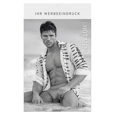 Bildkalender Hot Men 2026, Schwarz/Weiß
