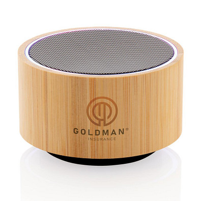 XD COLLECTION Kabelloser Bambuslautsprecher, schwarz