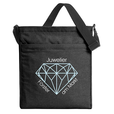 HALFAR Umhängetasche Circle, schwarz meliert