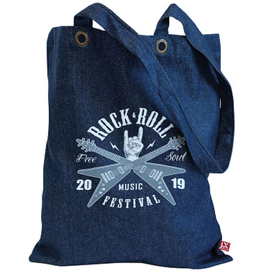 Joytex® Denim-Baumwolltasche, blau Joytex® Denim-Baumwolltasche, blau