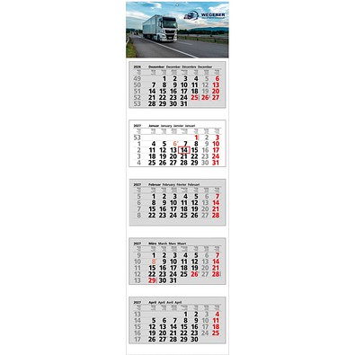 5-Monats-Block-Wandkalender 2027