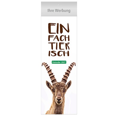 Streifenkalender Einfach Tierisch 2026