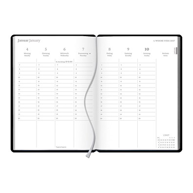 Wochenplaner schwarz