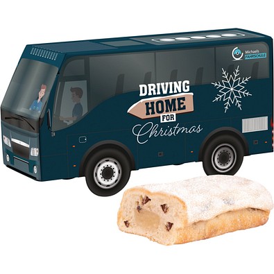3D-Präsent Bus, Mini Christstollen, inkl. Druck