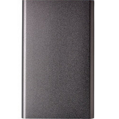 4000 mAh Powerbank aus Aluminium, grau