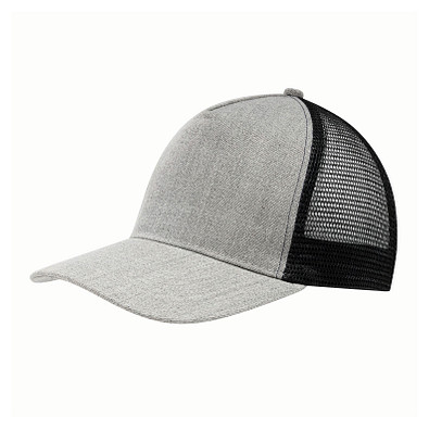 5-Panel-Cap CASUAL FIT,grau, schwarz