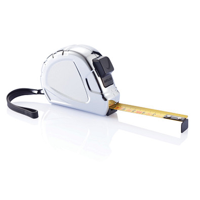 XD COLLECTION Maßband Ergonomic Auto-Stopp 5m/19mm, silber
