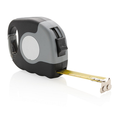 XD COLLECTION Maßband mit Karabinerhaken 5m/19mm, grau