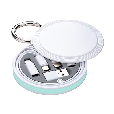 6-in-1 Ladekabel REEVES-myCONVERTICS, weiß/mint