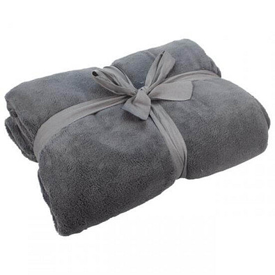 Microfleece-Kuscheldecke, grau Microfleece-Kuscheldecke, grau