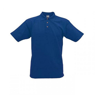 JAMES & NICHOLSON Unisex Poloshirt, dunkelblau, XXL