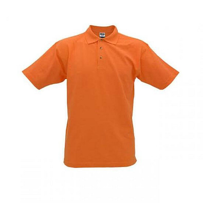 JAMES & NICHOLSON Unisex Poloshirt, orange, XXL