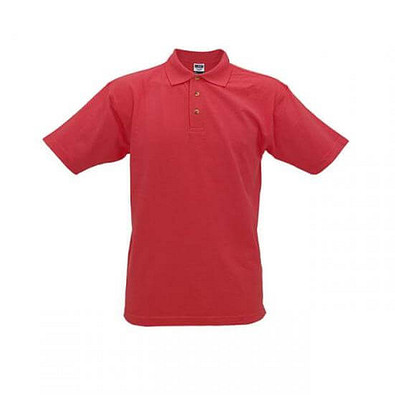 JAMES & NICHOLSON Unisex Poloshirt, rot, M