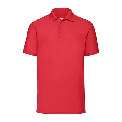 FRUIT OF THE LOOM® Unisex Poloshirt Pique, rot, XL