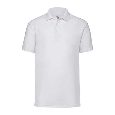 FRUIT OF THE LOOM® Unisex Poloshirt Pique, weiß, XL