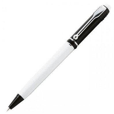 Kugelschreiber, blaue Mine, schwarz/weiß