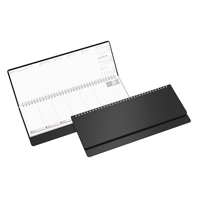 Geiger-Notes Schreibtisch-Querkalender Ideal 2026, schwarz