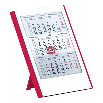 2-Jahres-Kalender Elfe 2026/2027, weiß/rot