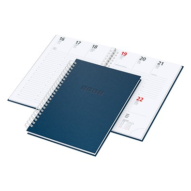 Spiral-Wochenplaner Tucson 2026, mittelblau