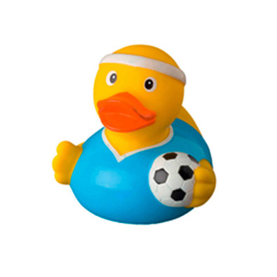 Schnabels® Bade-Ente Fussballer, gelb/hellblau