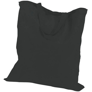 Einkaufstasche Baumwolle, kurze Henkel, schwarz Einkaufstasche Baumwolle, kurze Henkel, schwarz