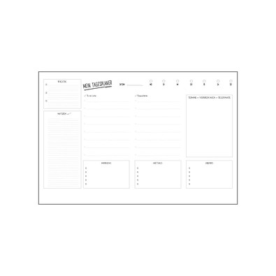 Schreibunterlage, 1-fbg. Druck, freie Gestaltung