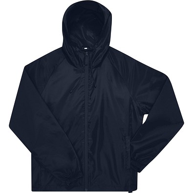B&C Collection Unisex Windbreaker Jacke, dunkelblau, XXL