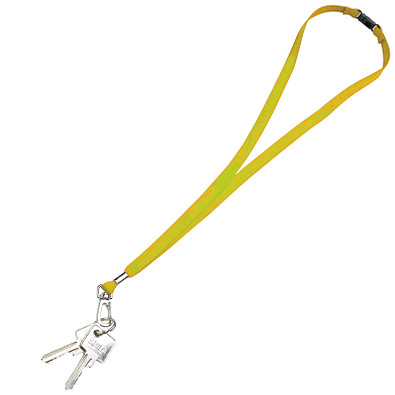 Schlüsselband,10 mm, inkl. Druck, gelb