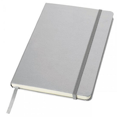 Notizbuch Animo, DIN A5, liniert, silber