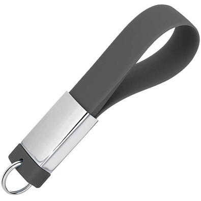 Design-Schlüsselanhänger mit USB-Stick, 4 GB, anthrazit Design-Schlüsselanhänger mit USB-Stick, 4 GB, anthrazit