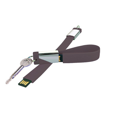 Design-Schlüsselanhänger mit USB-Stick, 8 GB, anthrazit Design-Schlüsselanhänger mit USB-Stick, 8 GB, anthrazit