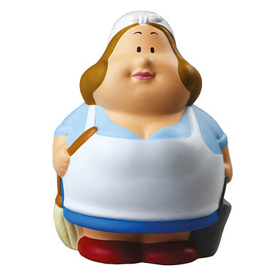 Herr Bert® Anti-Stress-Figuren Putzfee Berta, weiß/blau Herr Bert® Anti-Stress-Figuren Putzfee Berta, weiß/blau