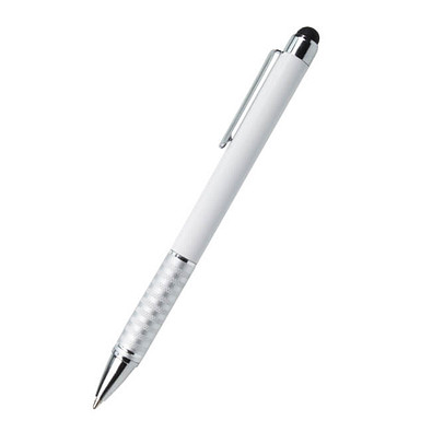 PENKO® Metall-Touch-Kugelschreiber Halifax, blaue Mine, weiß