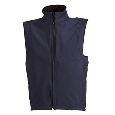 JAMES & NICHOLSON Unisex Softshell-Weste, dunkelblau, L