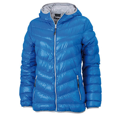 JAMES & NICHOLSON Damen Daunenjacke, blau/silber, M
