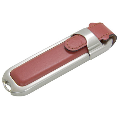 Kunstleder-USB-Stick, 16 GB, braun