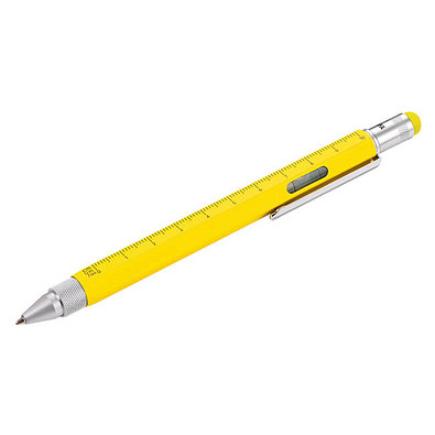 TROIKA® Construction-Pen, schwarze Mine, gelb