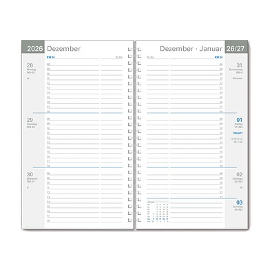 Wochentimer klein 2026, weiß