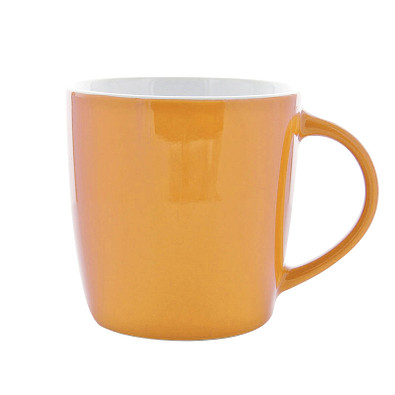 Keramiktasse Tina, 250 ml, orange-weiß Keramiktasse Tina, 250 ml, orange-weiß