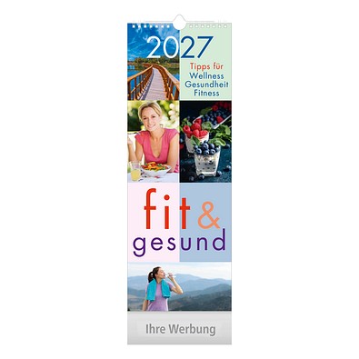 Streifenkalender fit & gesund 2026