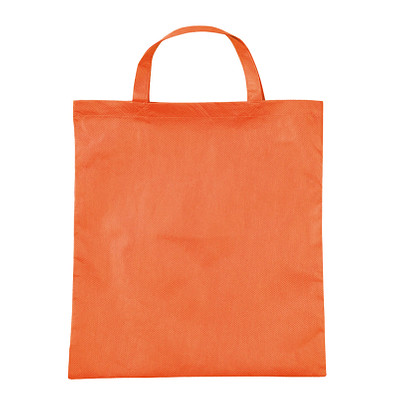 Vliestasche Textile mit kurzen Henkeln, mandarin